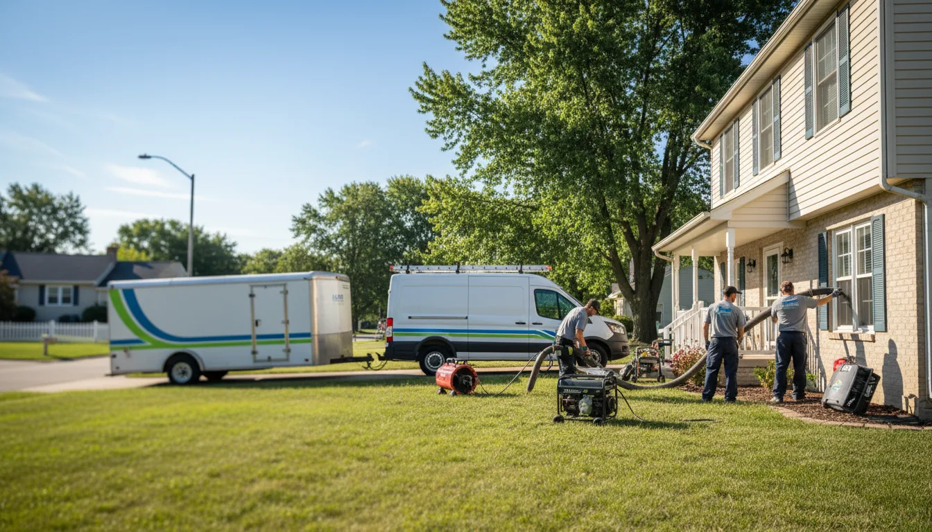 Flooded Basement Restoration And Cleanup With Repair in Rock Springs, WI near me